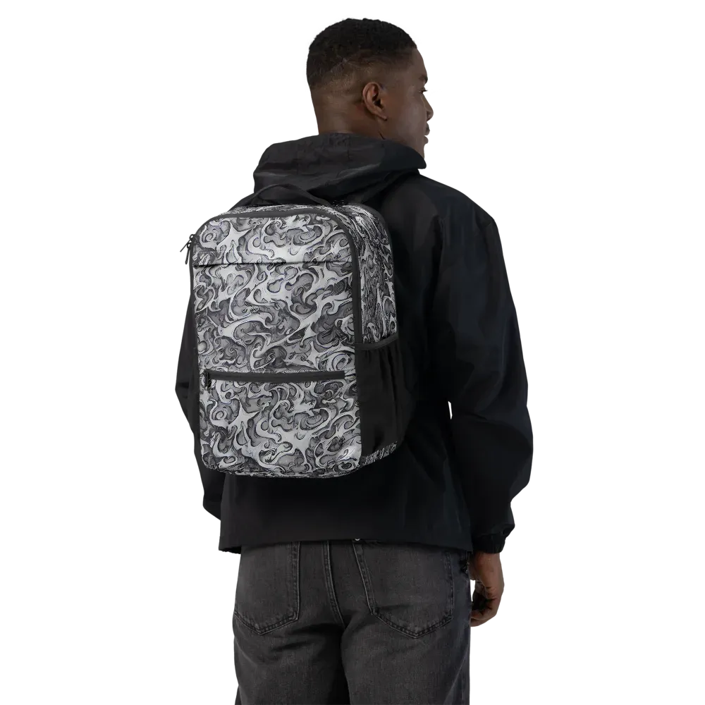 Mashburn Swirls on Utility Backpack — Back