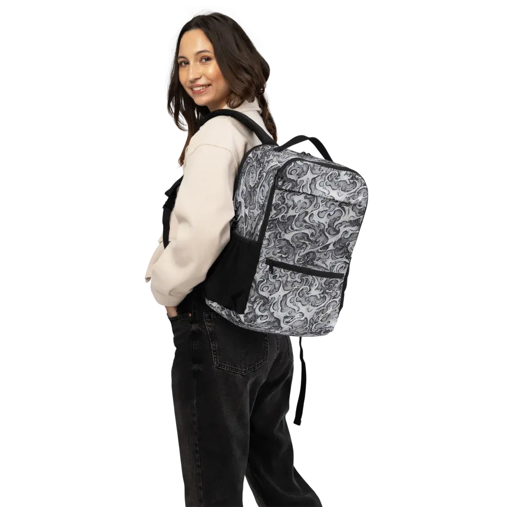 Mashburn Swirls on Utility Backpack — Back
