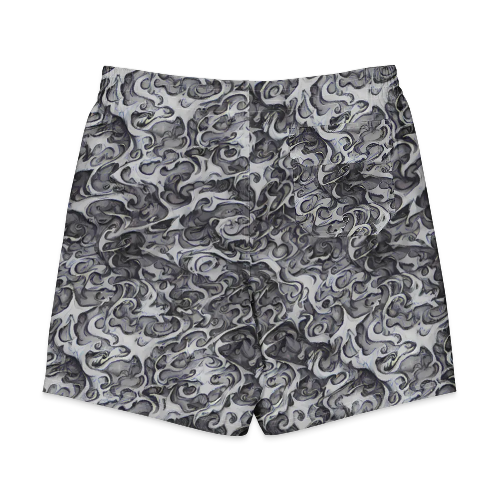 Mashburn Swirls on Men's Board Shorts — Back