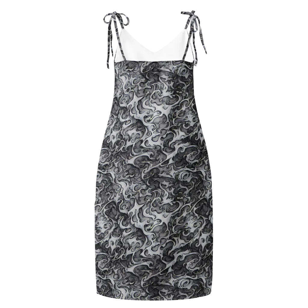 Mashburn Swirls on Slip Dress — Back