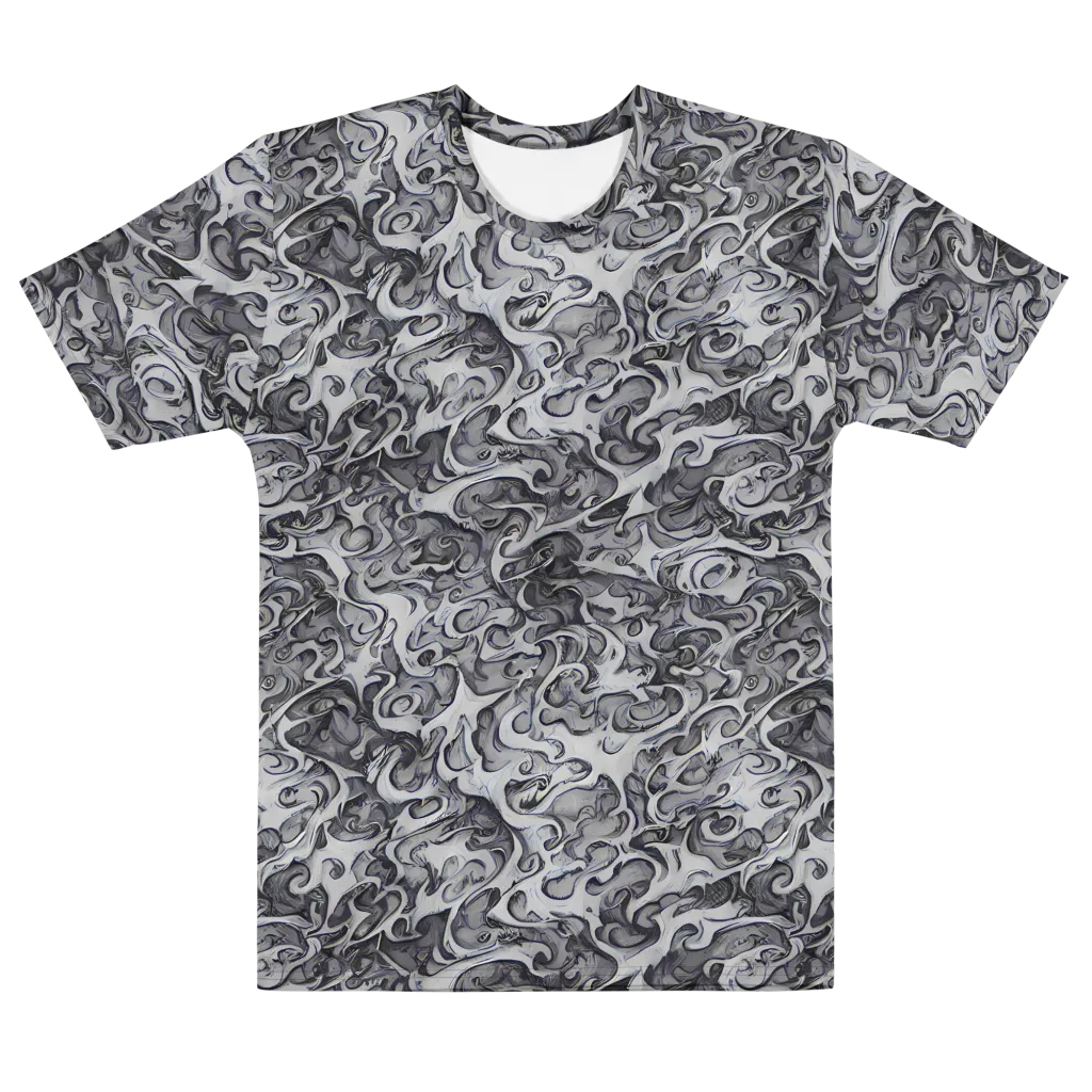 Mashburn Swirls on Men's Cotton Crew Neck T-Shirt — Front