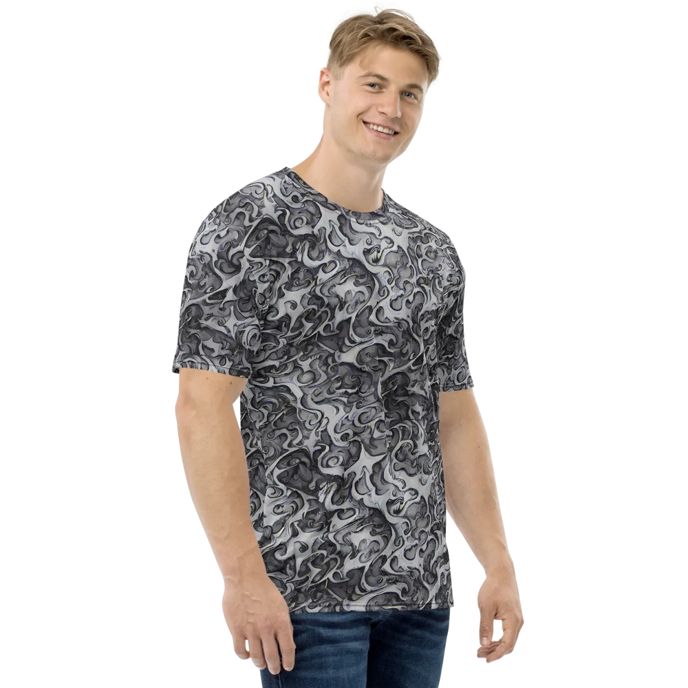 Mashburn Swirls on Men's Crew Neck T-Shirt — Right