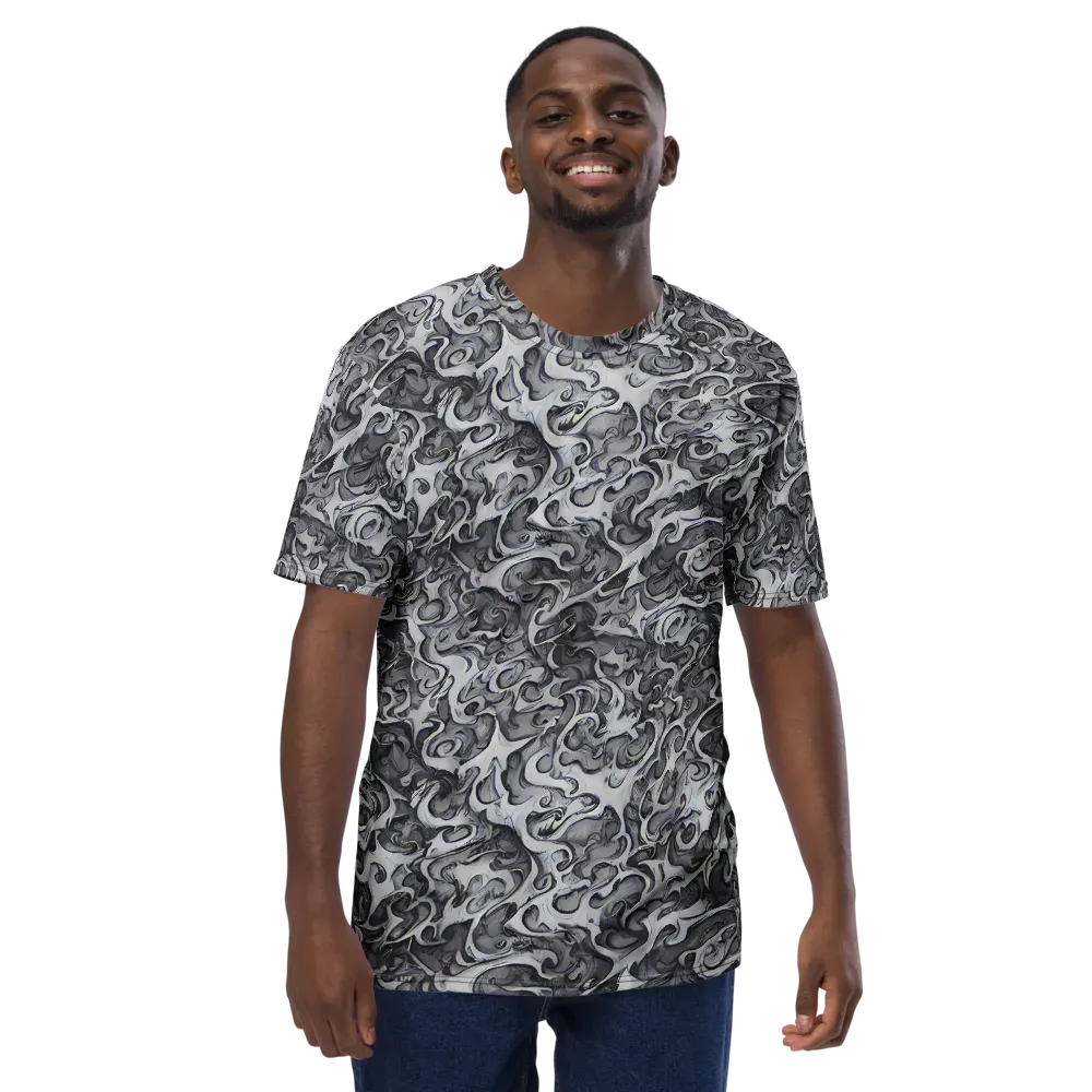 Mashburn Swirls on Men's Crew Neck T-Shirt — Front