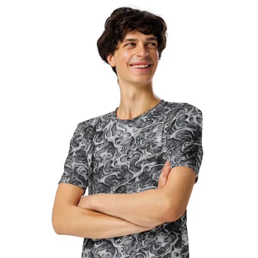 Mashburn Swirls on a Men's Crew Neck T-Shirt