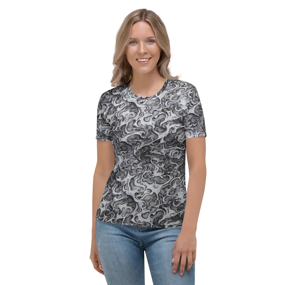 Mashburn Swirls on Women's Crew Neck T-Shirt — Front