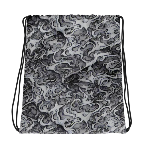 Mashburn Swirls on a Drawstring Bag