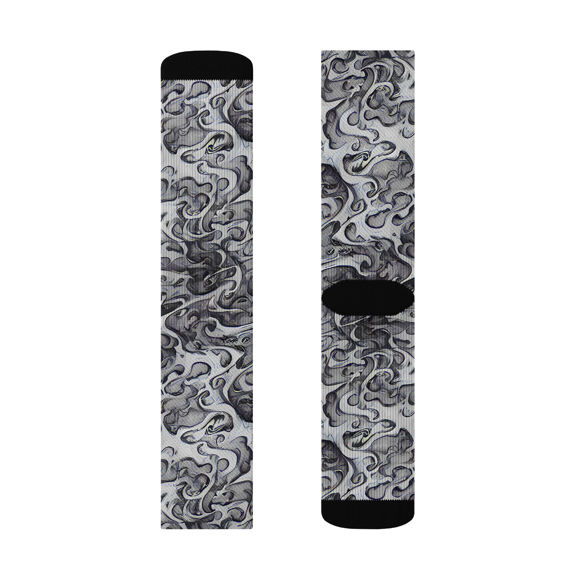 Mashburn Swirls on Socks — Left Sock