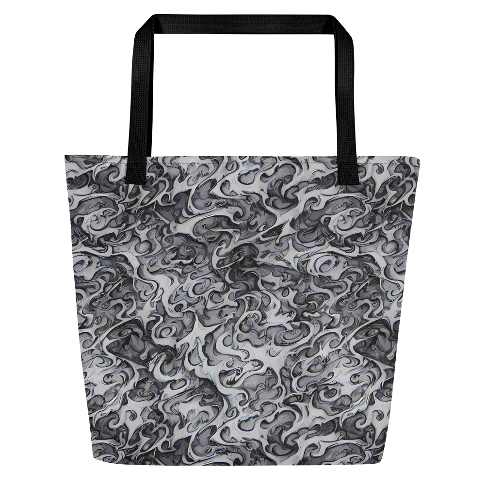 Mashburn Swirls on Large Tote Bag W/ Pocket — Front