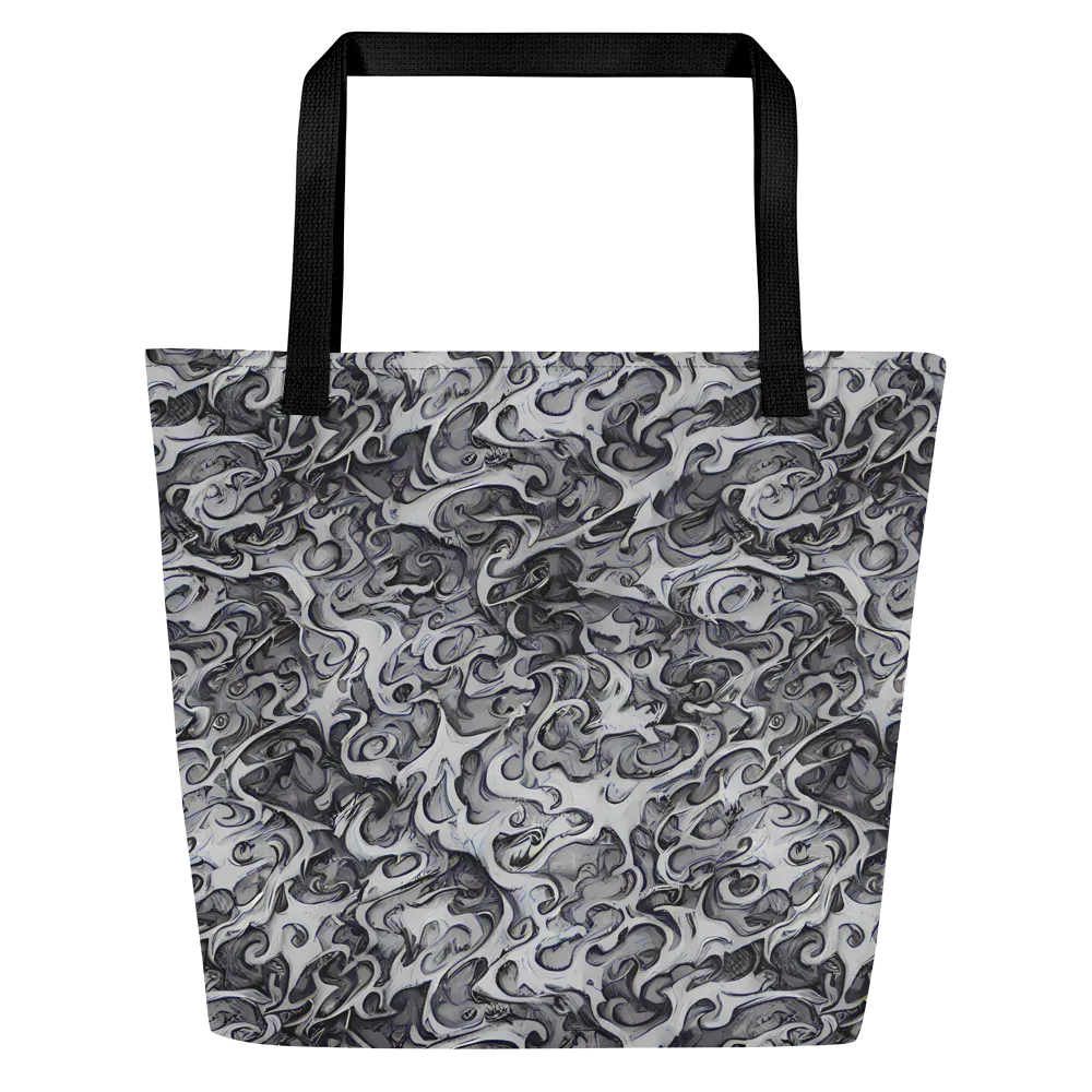 Mashburn Swirls on Large Tote Bag W/ Pocket — Front