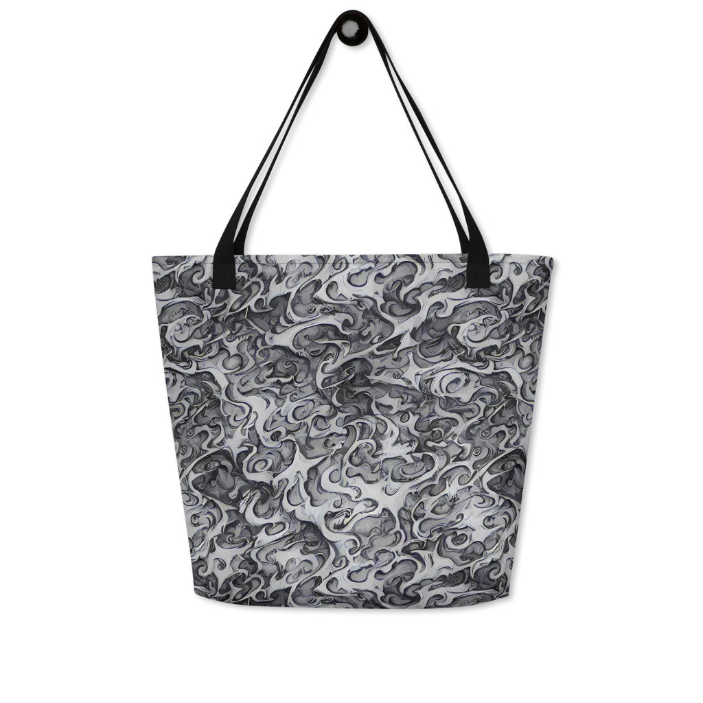 Mashburn Swirls on Large Tote Bag W/ Pocket — Front