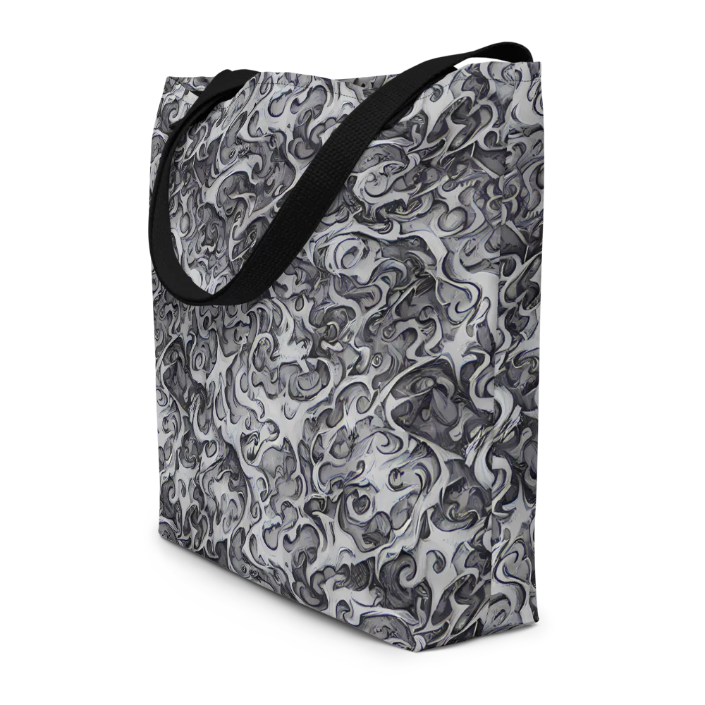 Mashburn Swirls on Large Tote Bag W/ Pocket — Front