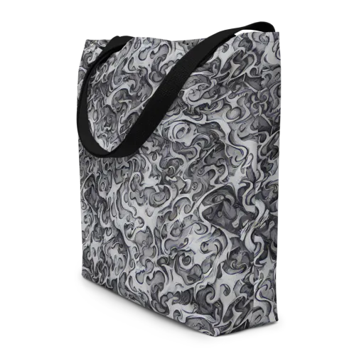 Mashburn Swirls on a Large Tote Bag W/ Pocket