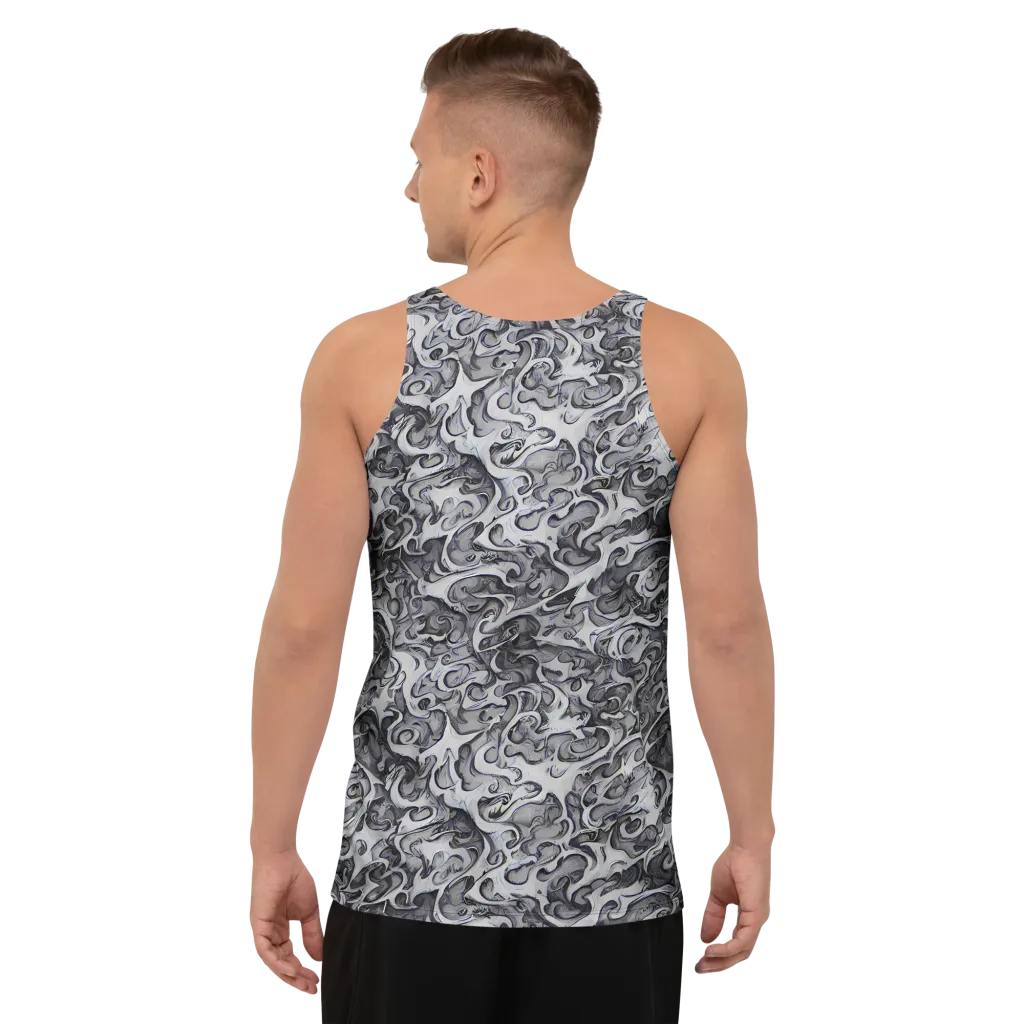 Mashburn Swirls on Men's Tank Top — Back