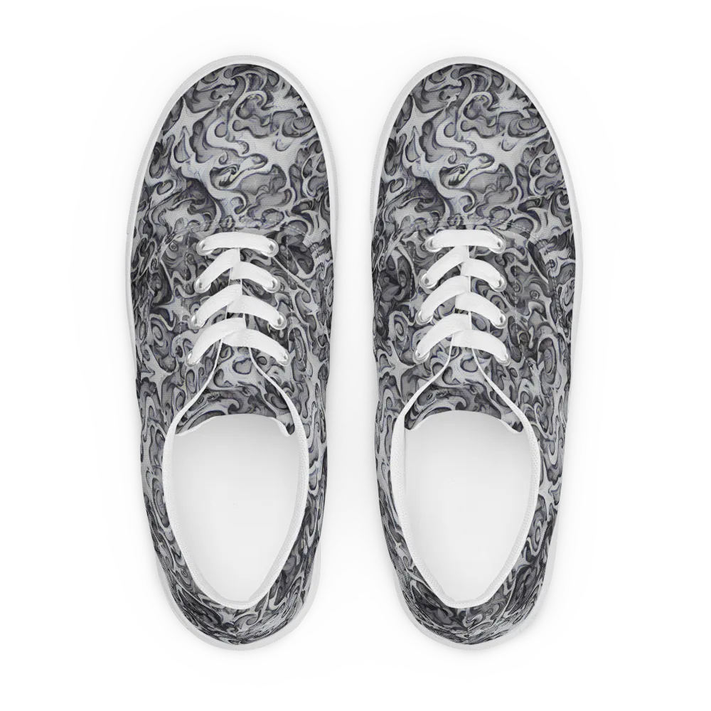 Mashburn Swirls on Men's Lace-Up Canvas Shoes — Front