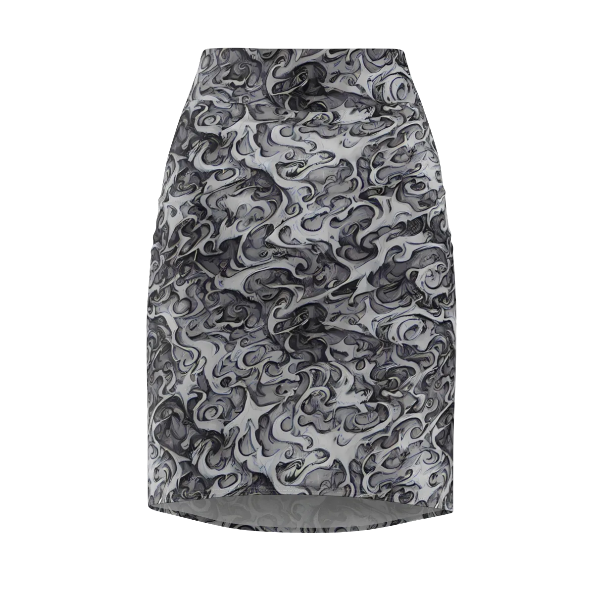Mashburn Swirls on Pencil Skirt — Front