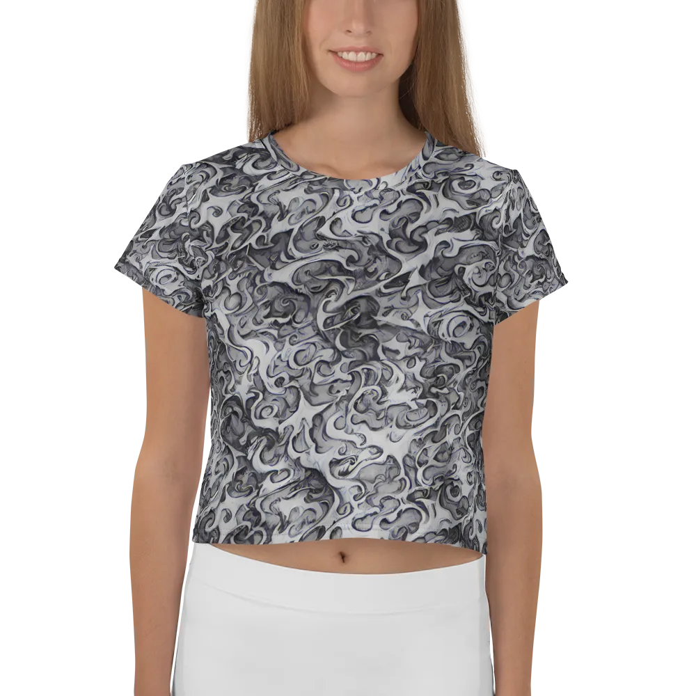 Mashburn Swirls on Crop Tee — Front