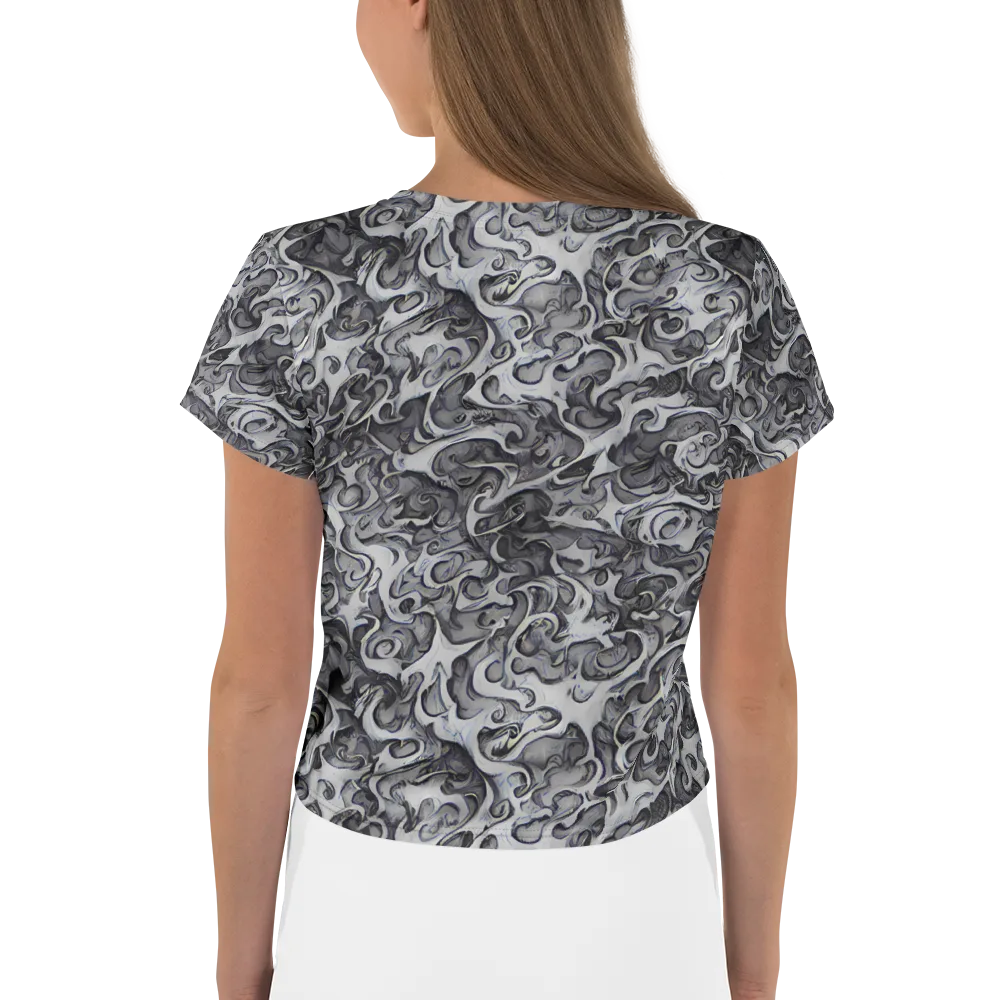 Mashburn Swirls on Crop Tee — Back