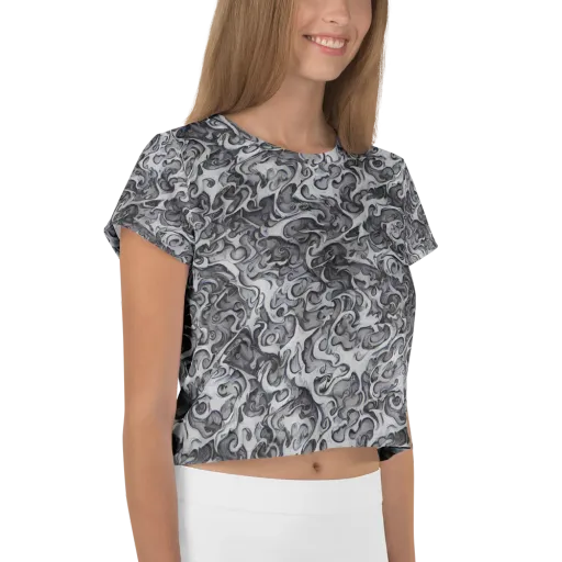 Mashburn Swirls on a Crop Tee