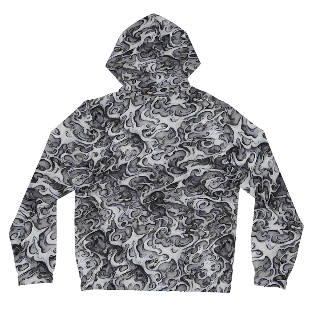 Mashburn Swirls on Women's Full-Zip Hoodie — Back