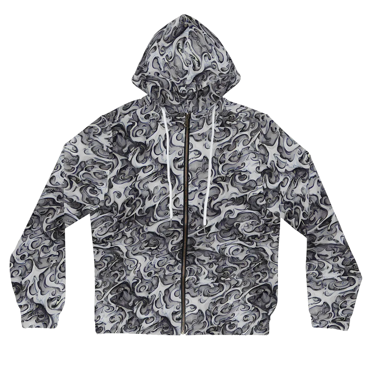 Mashburn Swirls on Women's Full-Zip Hoodie — Front