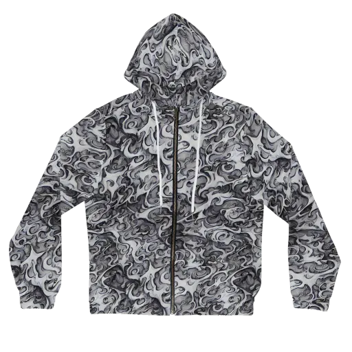 Mashburn Swirls on a Women's Full-Zip Hoodie