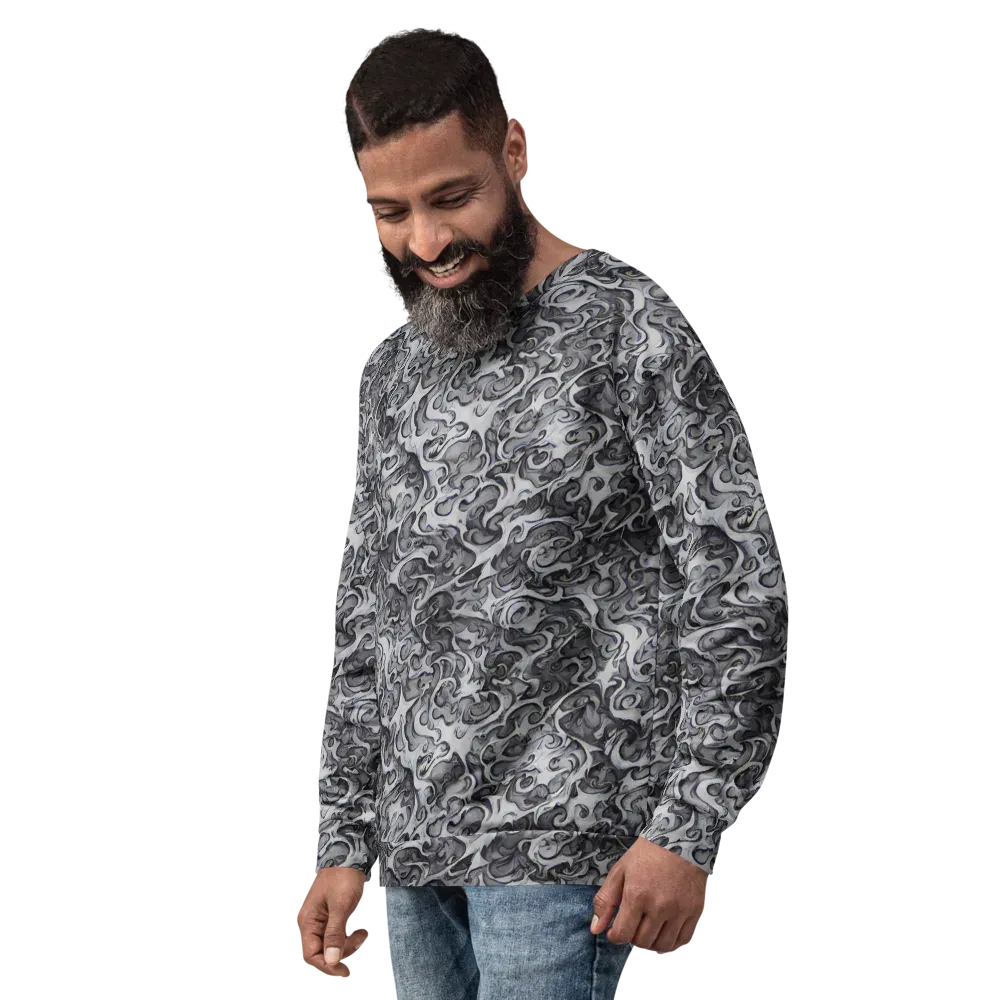 Mashburn Swirls on Sweatshirt — Left Front