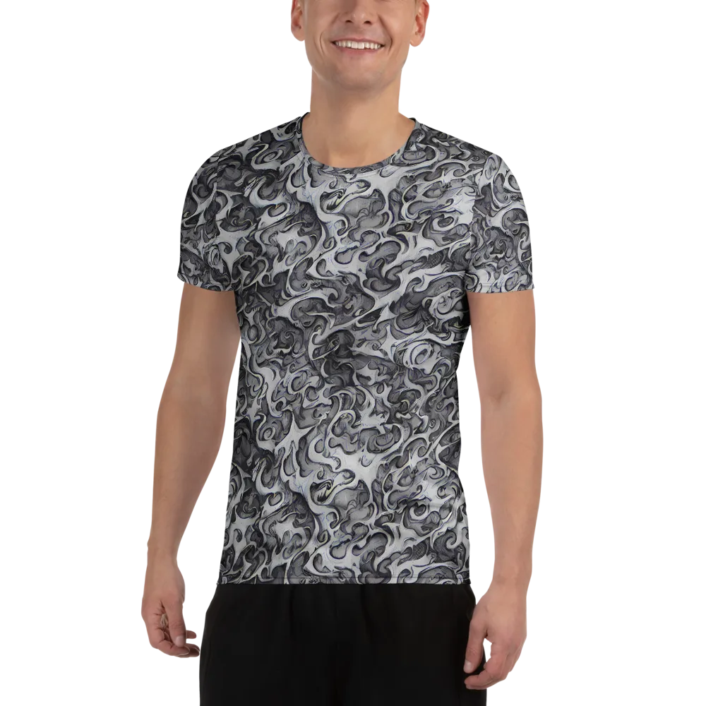 Mashburn Swirls on Men's Athletic T-Shirt — Front