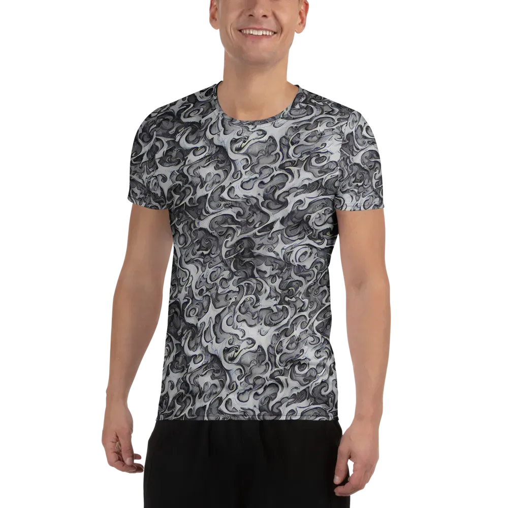 Mashburn Swirls on Men's Athletic T-Shirt — Front