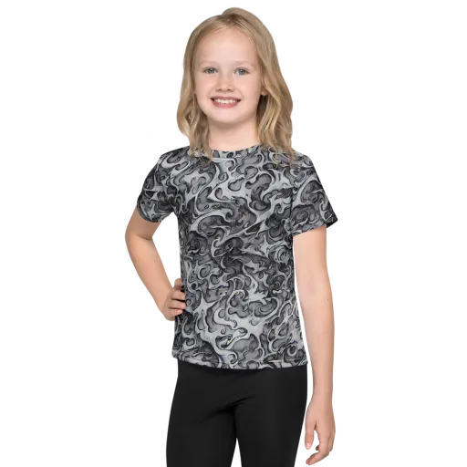 Mashburn Swirls on a Kids Crew Neck T-Shirt