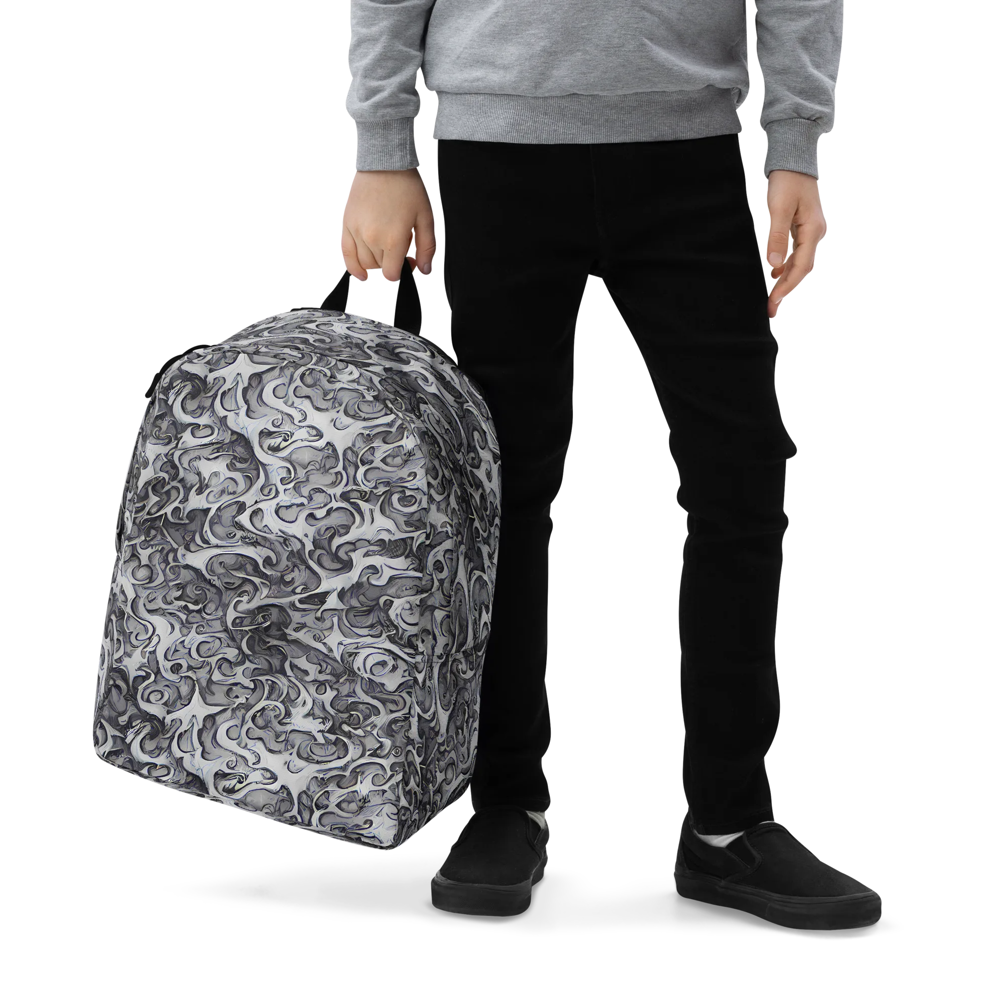 Mashburn Swirls on Minimalist Backpack — Zoomed-in
