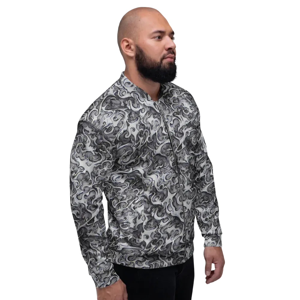 Mashburn Swirls on Bomber Jacket — Right