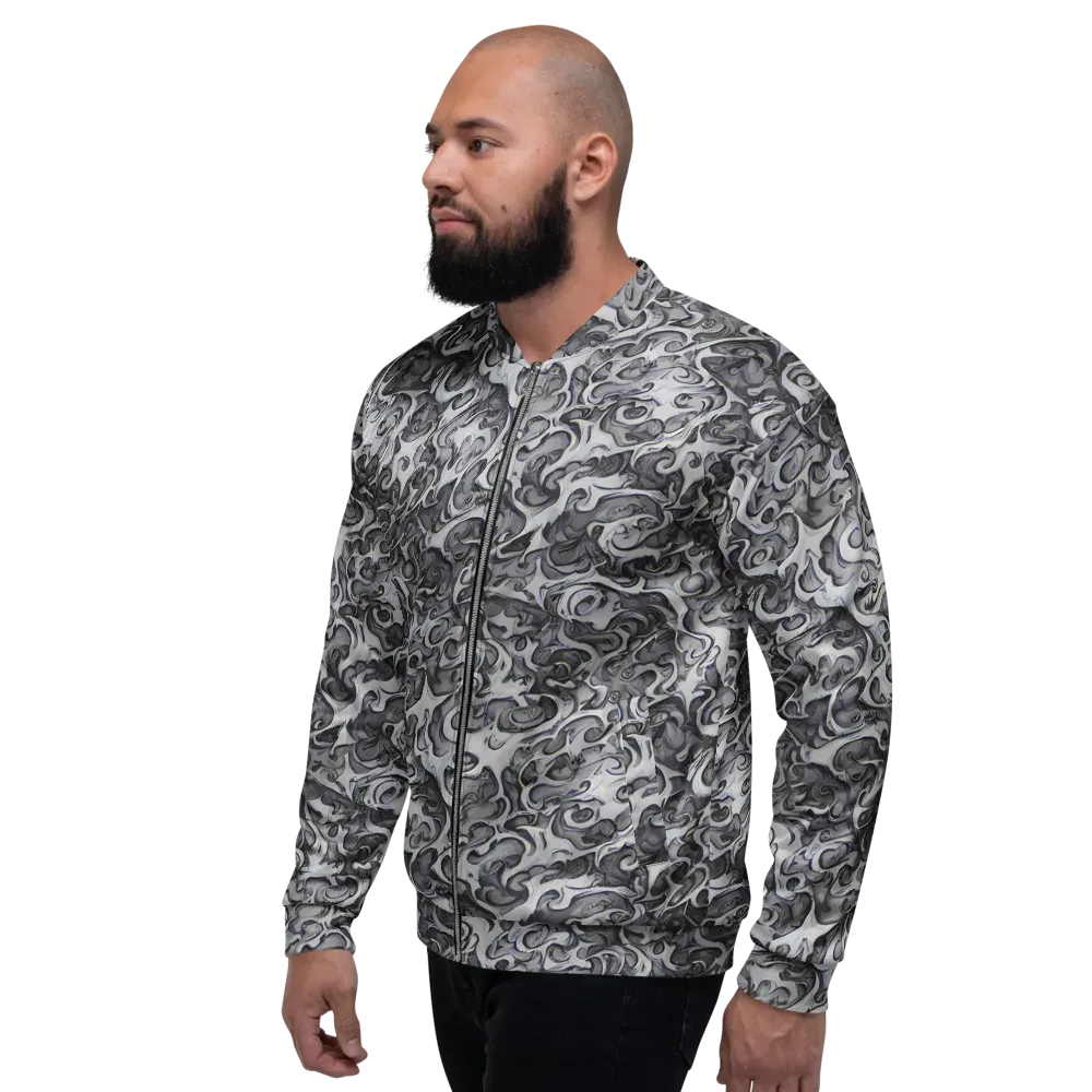 Mashburn Swirls on Bomber Jacket — Left