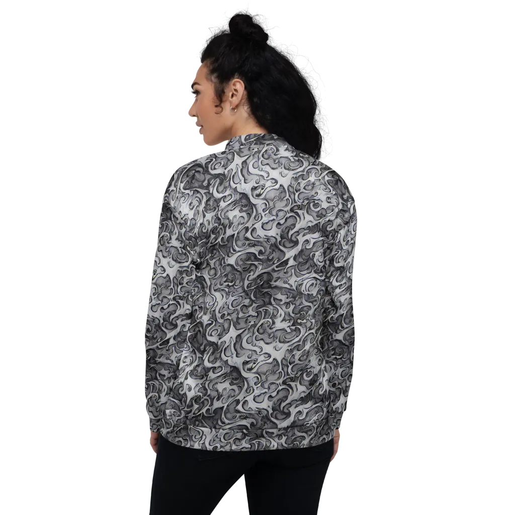 Mashburn Swirls on Bomber Jacket — Back
