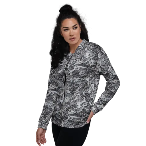 Mashburn Swirls on a Bomber Jacket