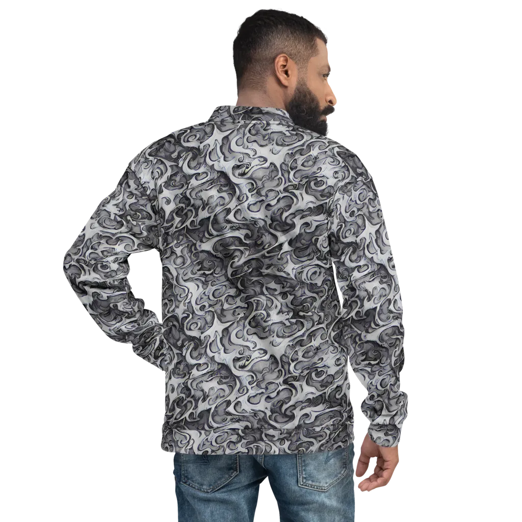 Mashburn Swirls on Bomber Jacket — Back
