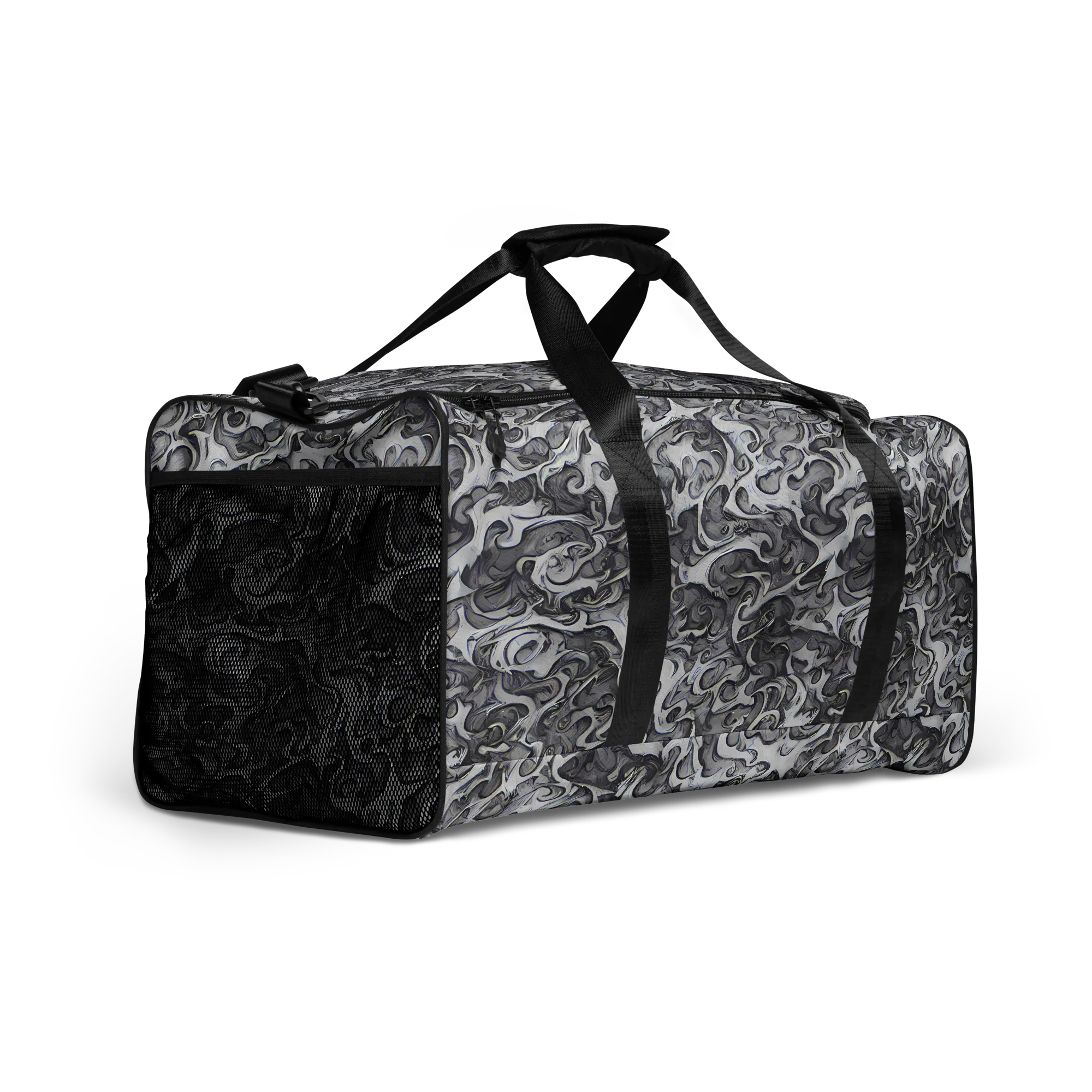 Mashburn Swirls on Duffle Bag — Right Front