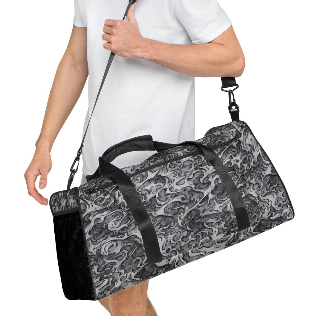 Mashburn Swirls on Duffle Bag — Right Front