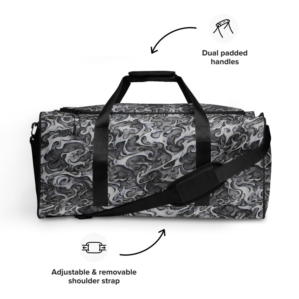 Mashburn Swirls on Duffle Bag — Front