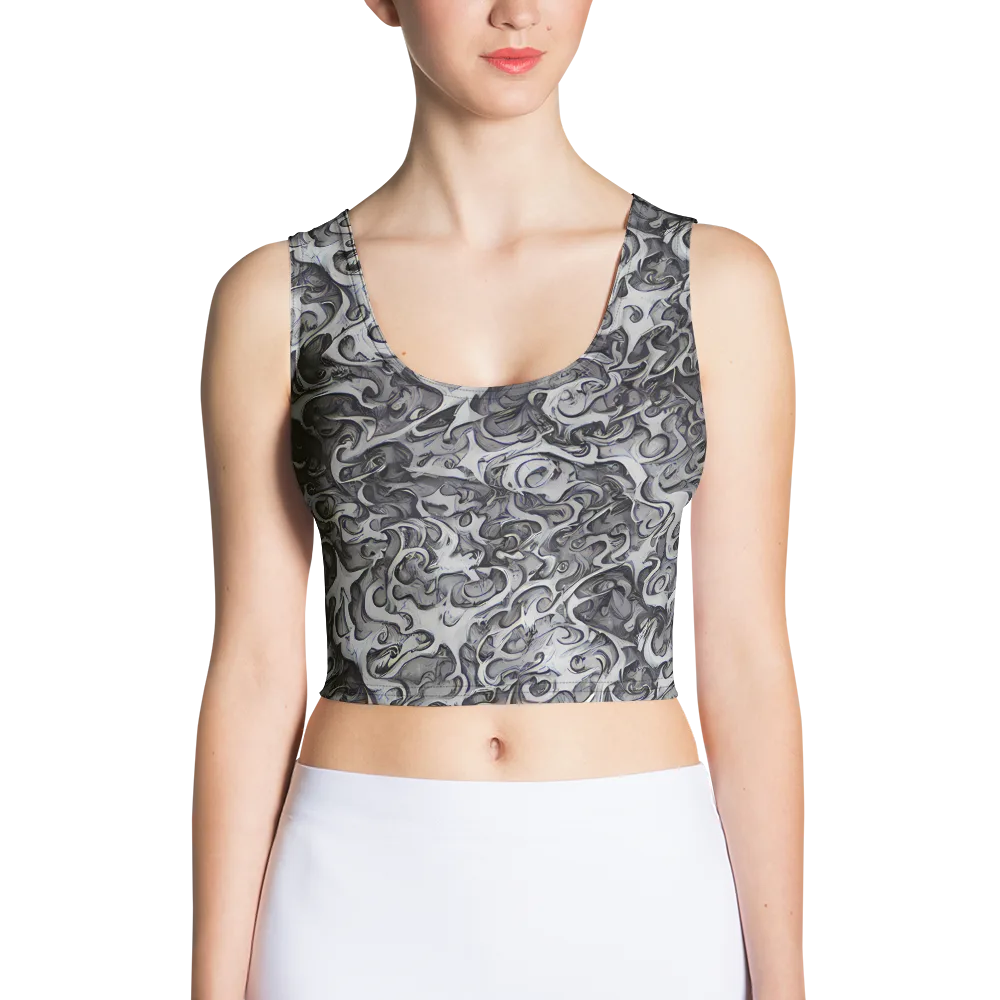 Mashburn Swirls on Crop Top — Front