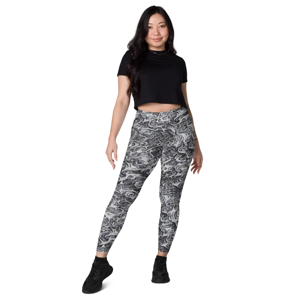 Mashburn Swirls on Leggings with Pockets — Front