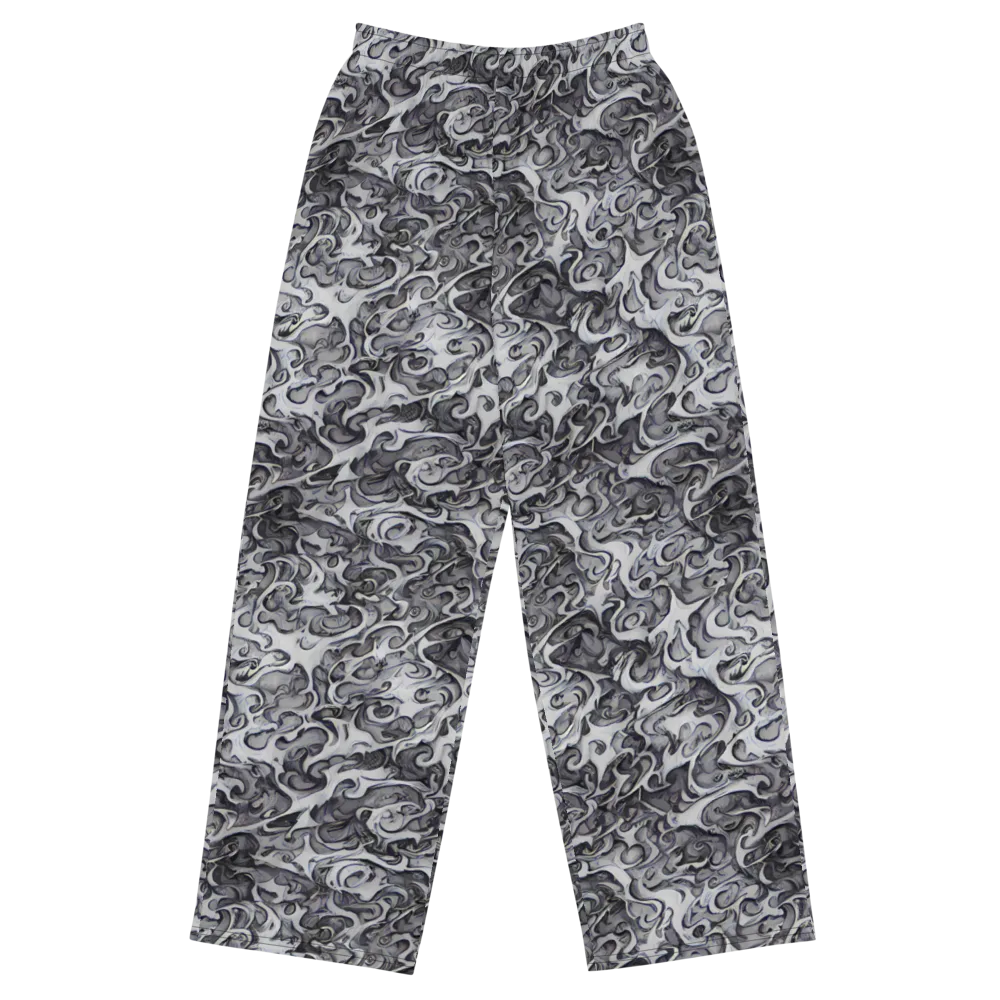 Mashburn Swirls on Wide-Leg Pants — Front