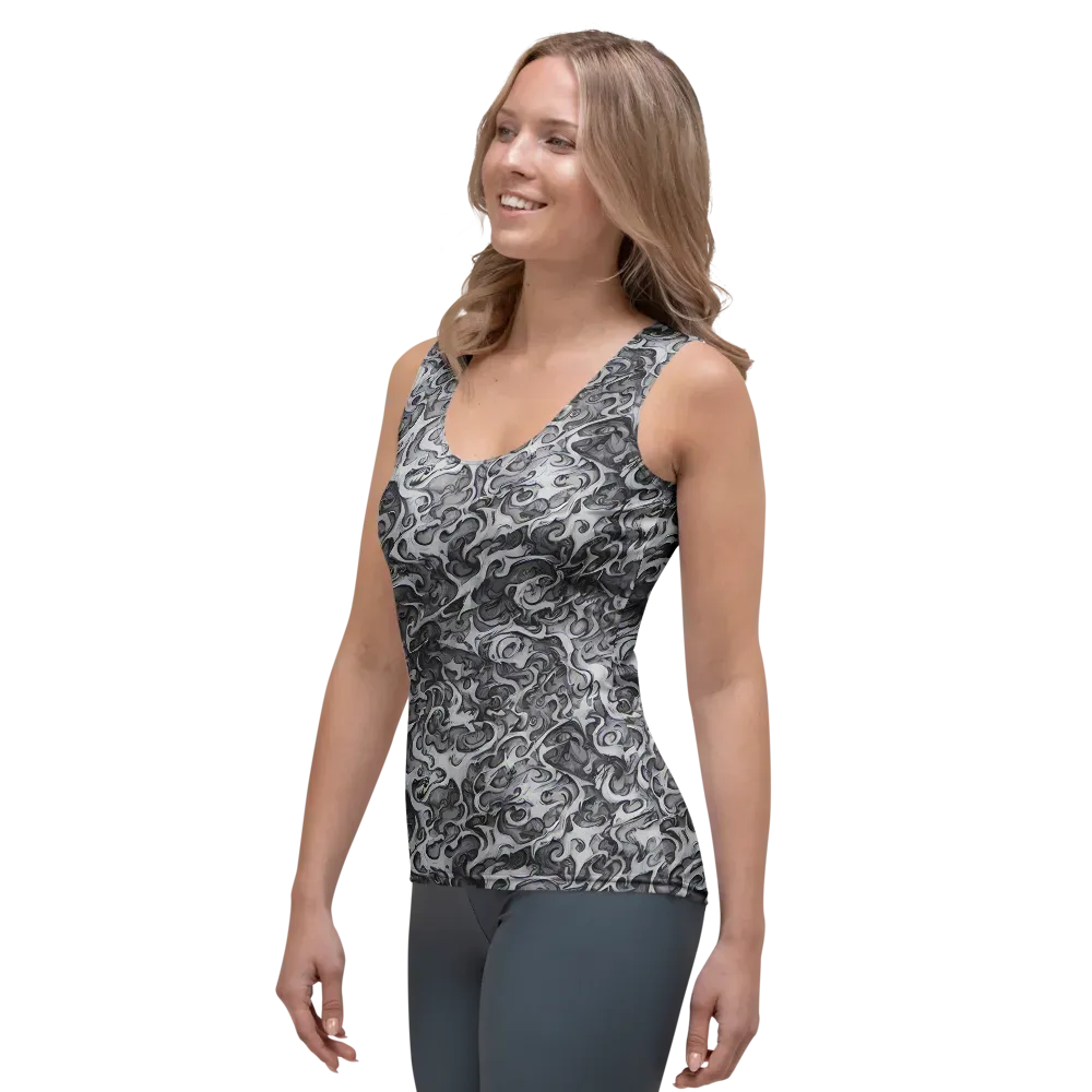 Mashburn Swirls on Women's Tank Top — Left Front