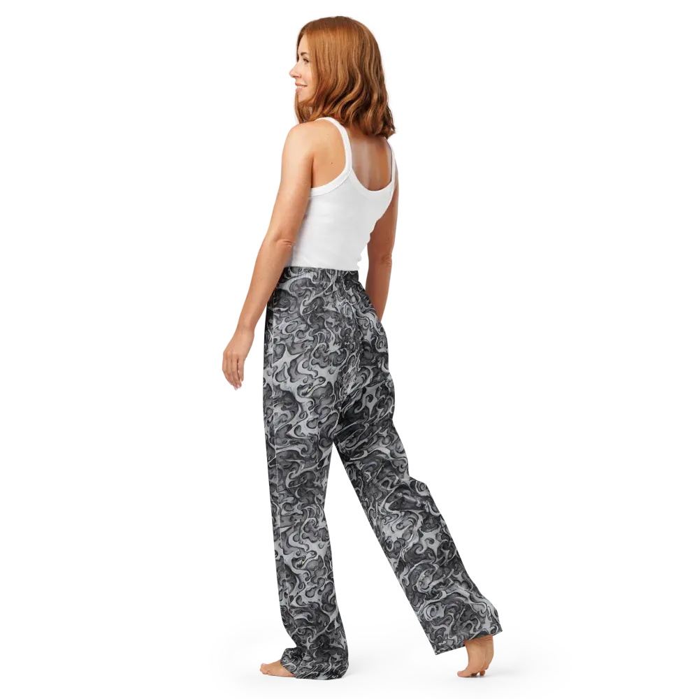 Mashburn Swirls on Women's Pajama Pants — Back