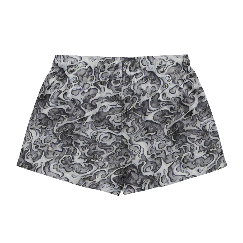 Mashburn Swirls on Women's Pajama Shorts — Back