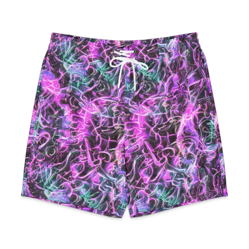 Magenta Maze on a Men's Board Shorts