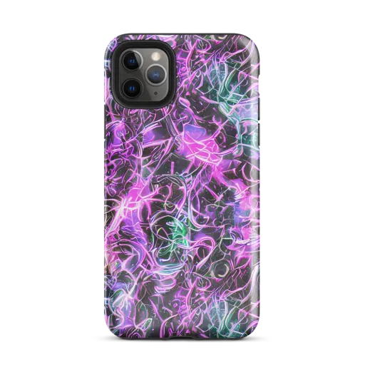 Magenta Maze on a Tough Case for iPhone®