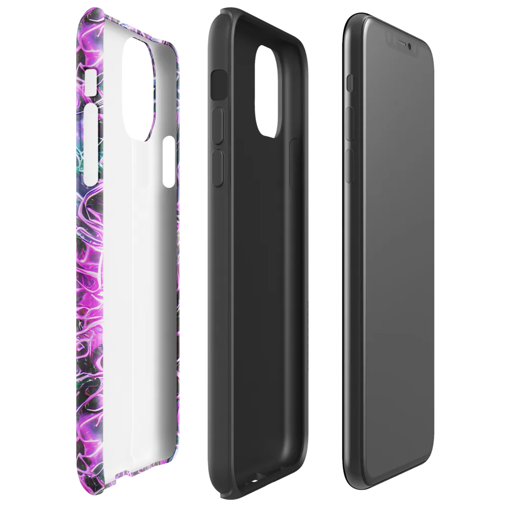 Magenta Maze on Tough Case for iPhone® — Right