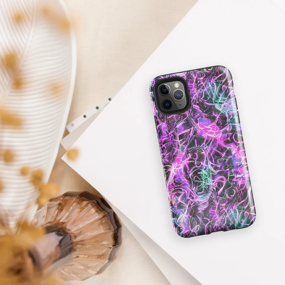 Magenta Maze on Tough Case for iPhone® — Front