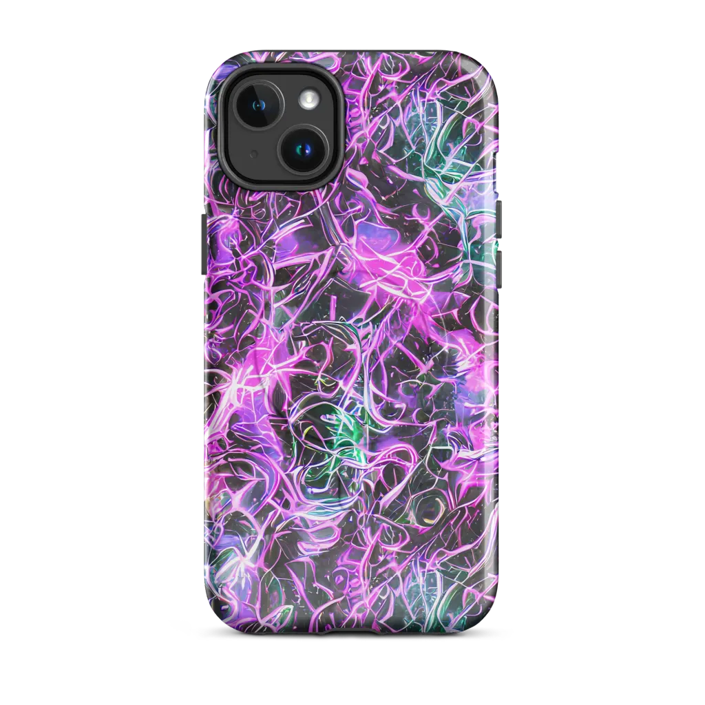 Magenta Maze on MagSafe Tough Case for iPhone® — Front