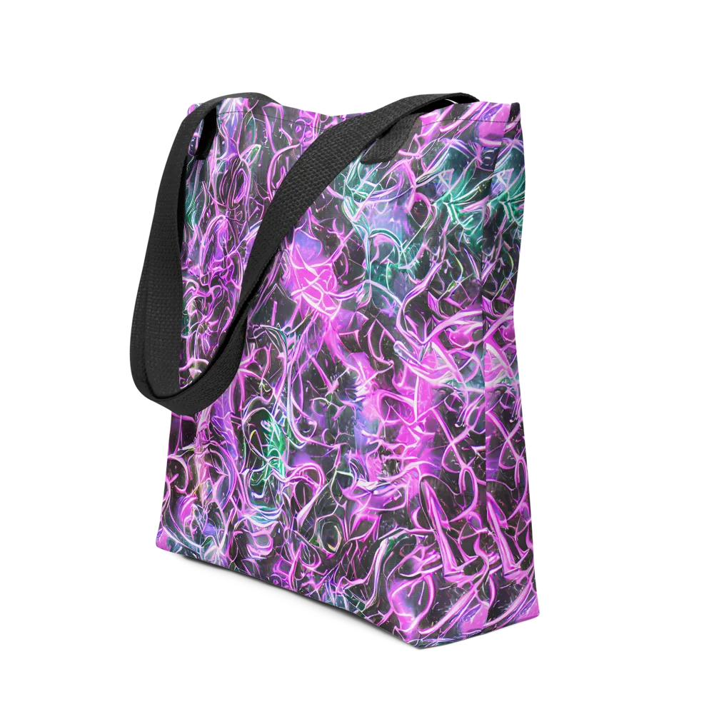 Magenta Maze on Tote Bag — Front